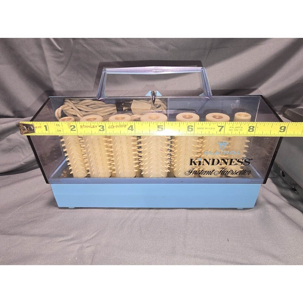 1969 Clairol Kindness Instant Hairsetter Vintage 60s 14 Hot Rollers 735 Tested